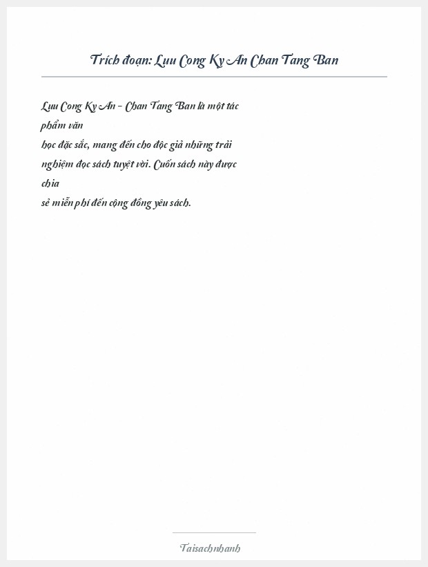 Trích đoạn Luu Cong Ky An Chan Tang Ban