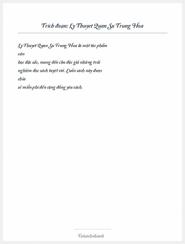 Trích đoạn Ly Thuyet Quan Su Trung Hoa