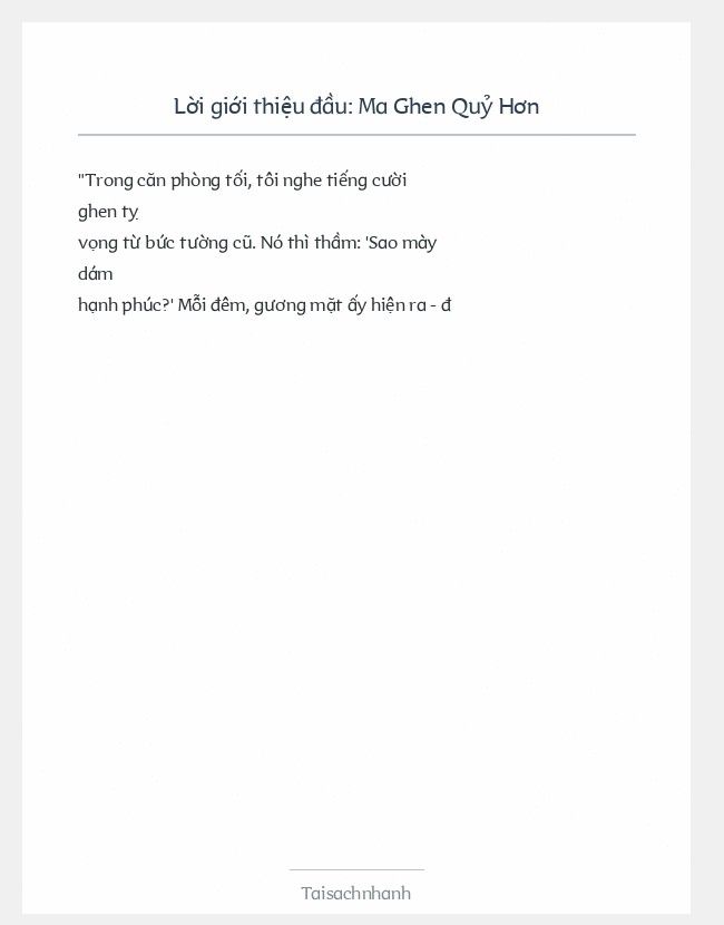 Trích đoạn Ma Ghen Quỷ Hơn