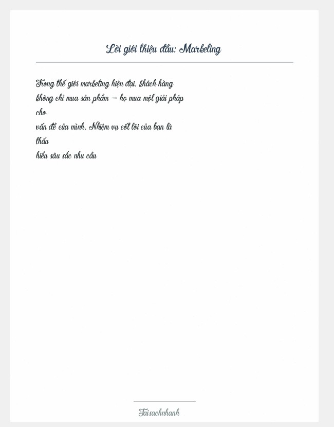 Trích đoạn Marketing