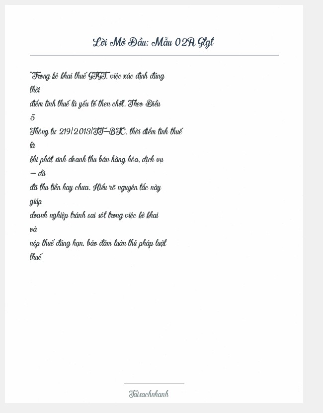 Trích đoạn Mẫu 02A Gtgt