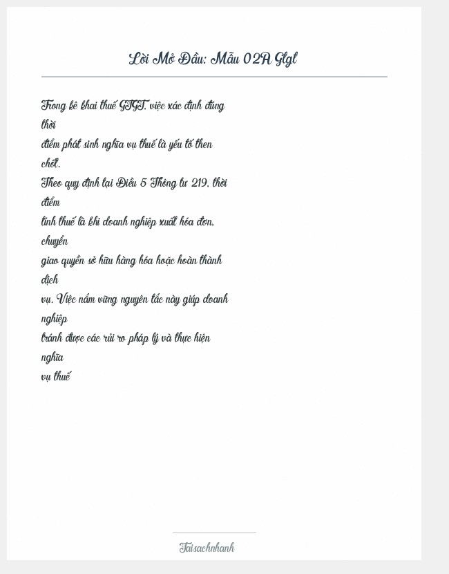 Trích đoạn Mẫu 02A Gtgt