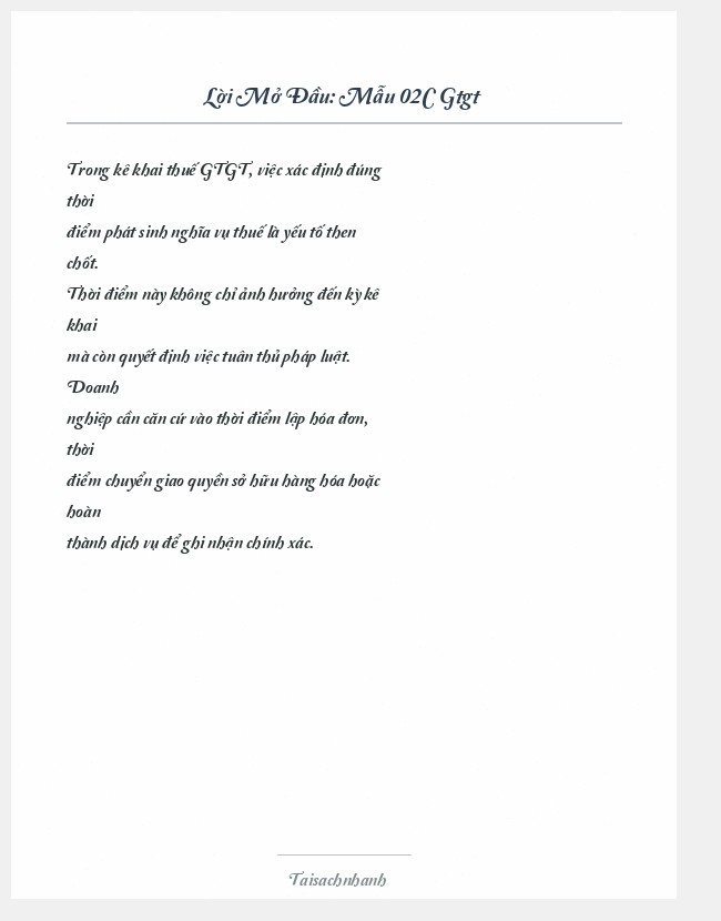 Trích đoạn Mẫu 02C Gtgt