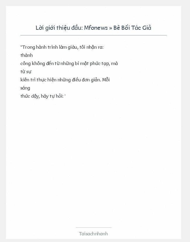 Trích đoạn Mfonews » Bê Bối Tác Giả