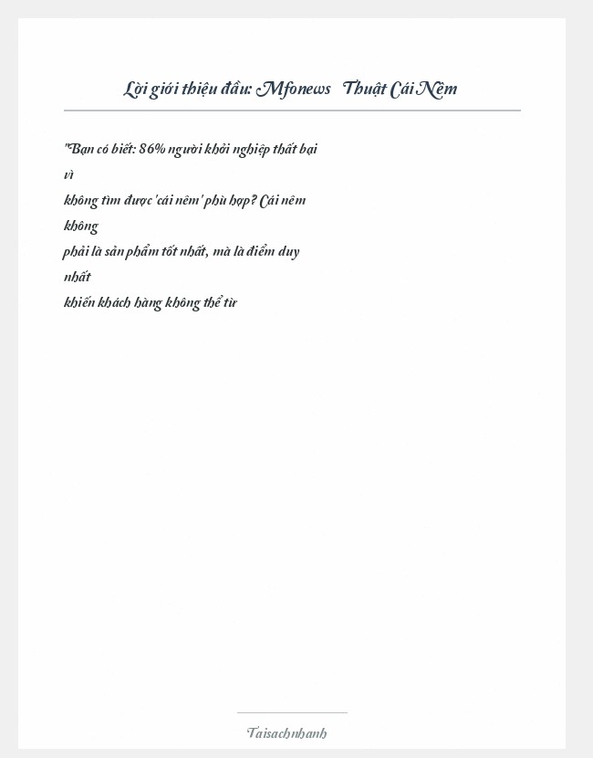 Trích đoạn Mfonews » Thuật Cái Nêm