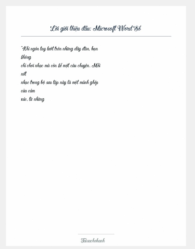 Trích đoạn Microsoft Word Sổ