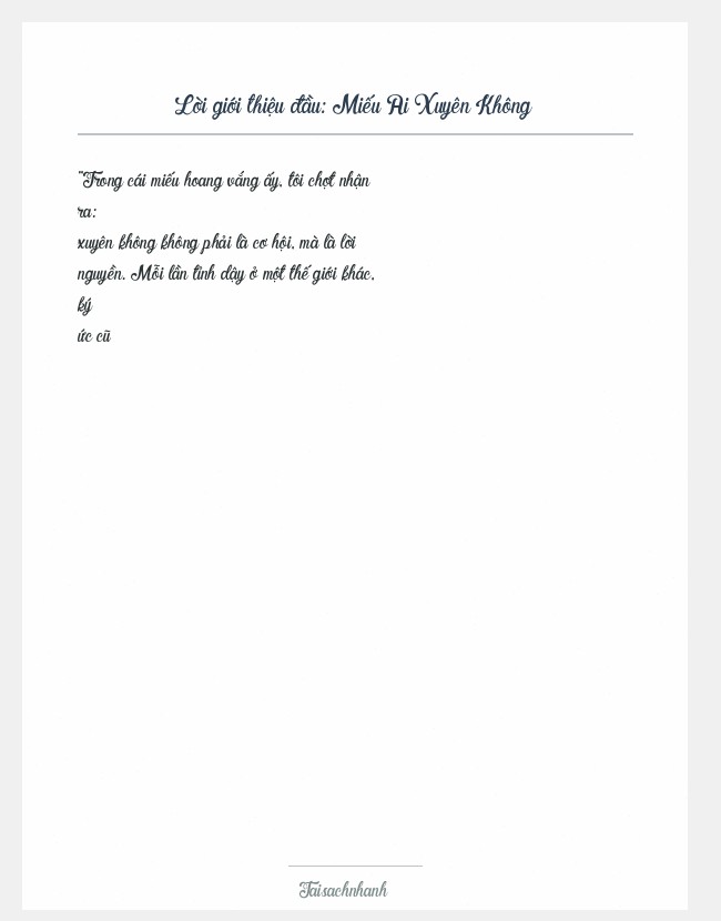 Trích đoạn Miếu Ai Xuyên Không