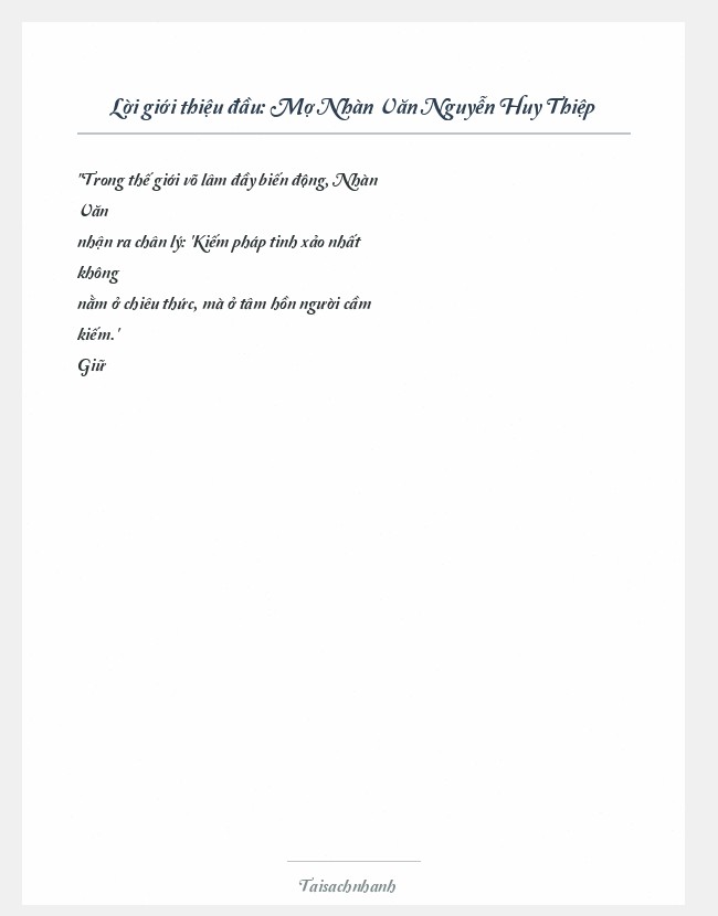 Trích đoạn Mợ Nhàn Văn Nguyễn Huy Thiệp
