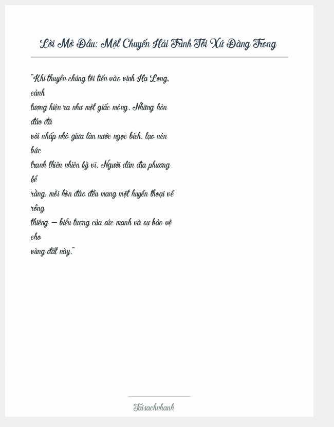 Trích đoạn Một Chuyến Hải Trình Tới Xứ Đàng Trong