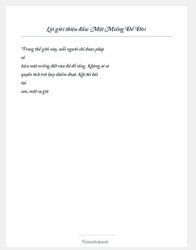 Trích đoạn Một Miếng Để Đời