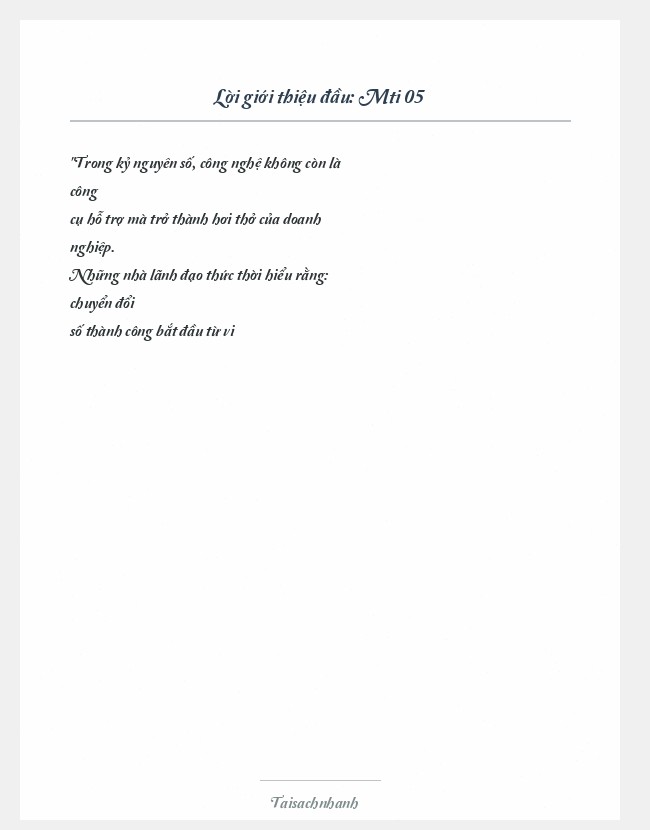 Trích đoạn Mti 05