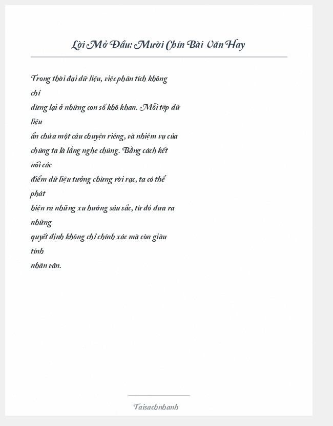 Trích đoạn Mười Chín Bài Văn Hay