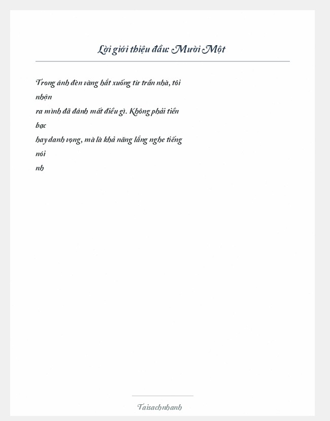 Trích đoạn Mười Một