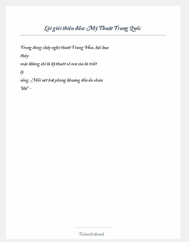 Trích đoạn Mỹ Thuật Trung Quốc