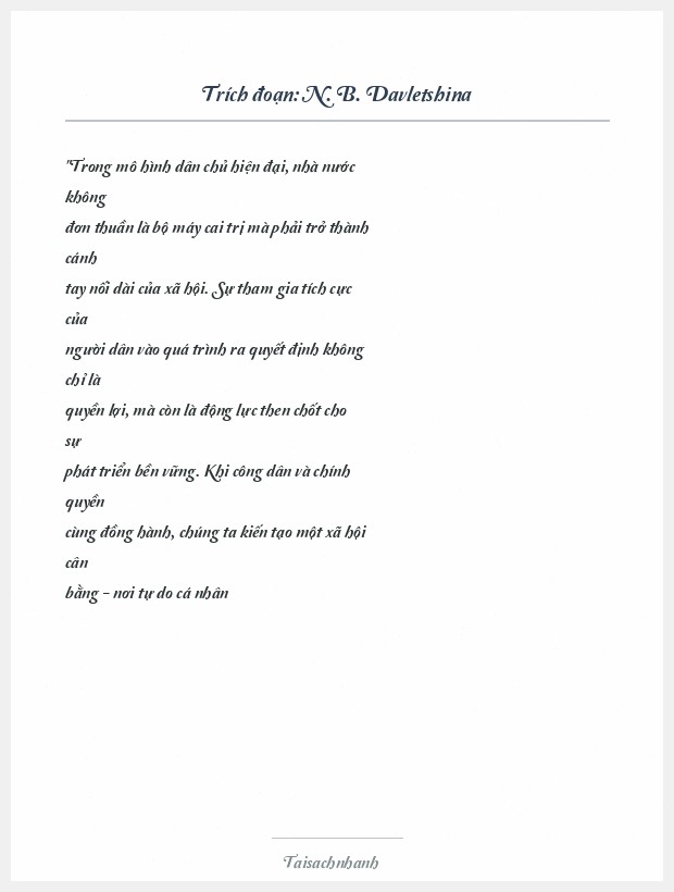 Trích đoạn N. B. Davletshina