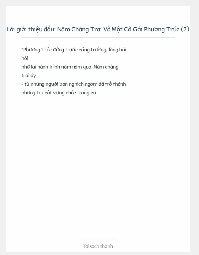 Trích đoạn Năm Chàng Trai Và Một Cô Gái Phương Trúc (2)