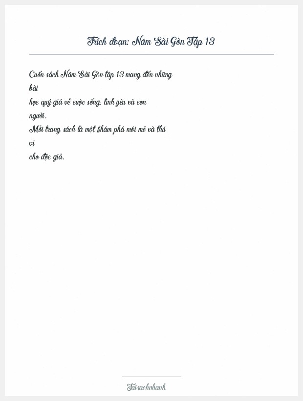 Trích đoạn Năm Sài Gòn Tập 13