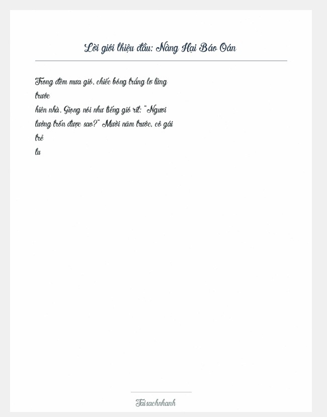 Trích đoạn Nàng Hại Báo Oán