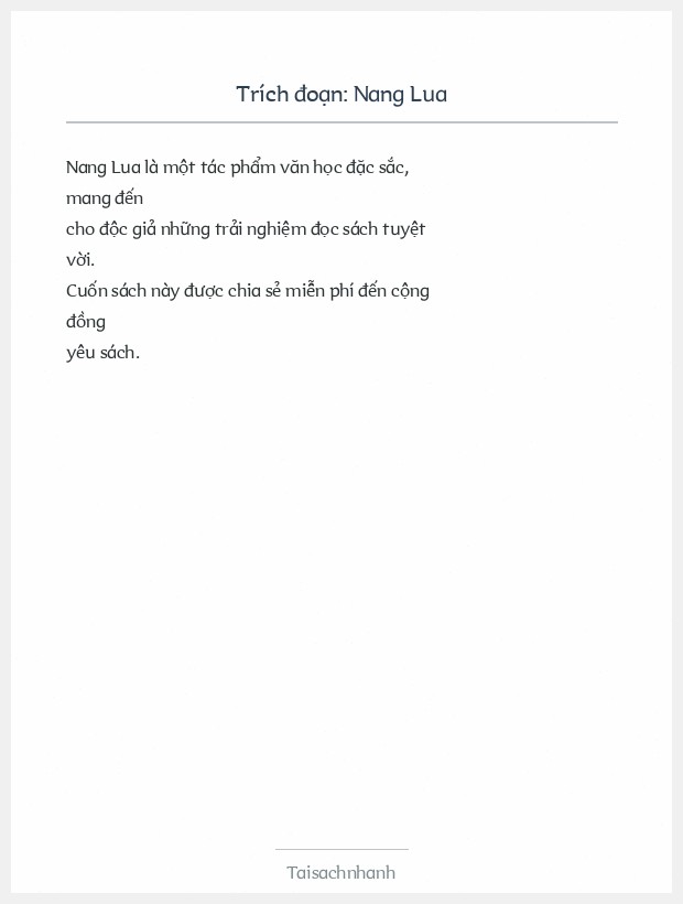 Trích đoạn Nang Lua
