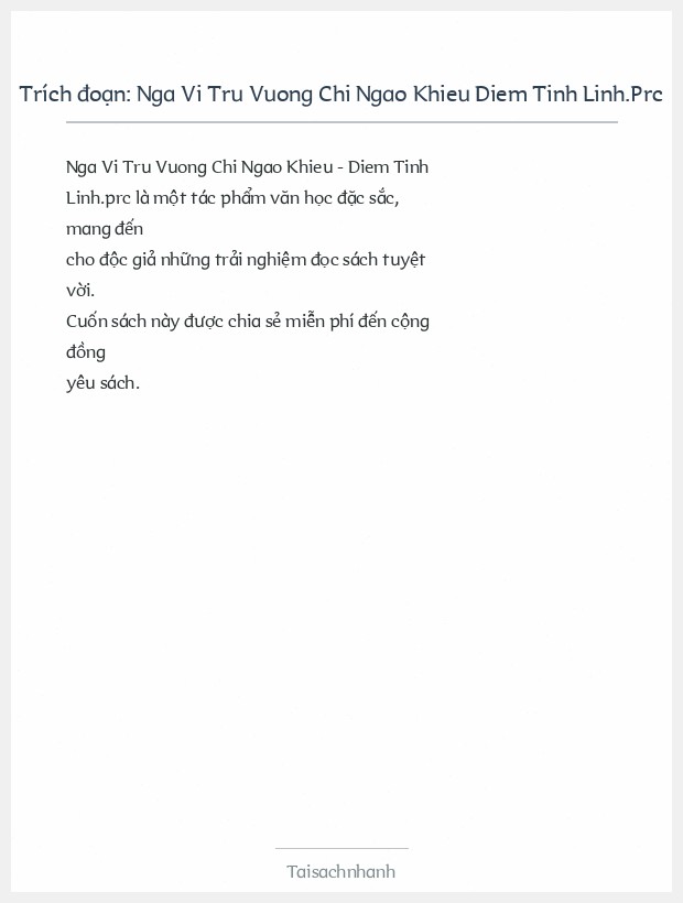 Trích đoạn Nga Vi Tru Vuong Chi Ngao Khieu Diem Tinh Linh.Prc