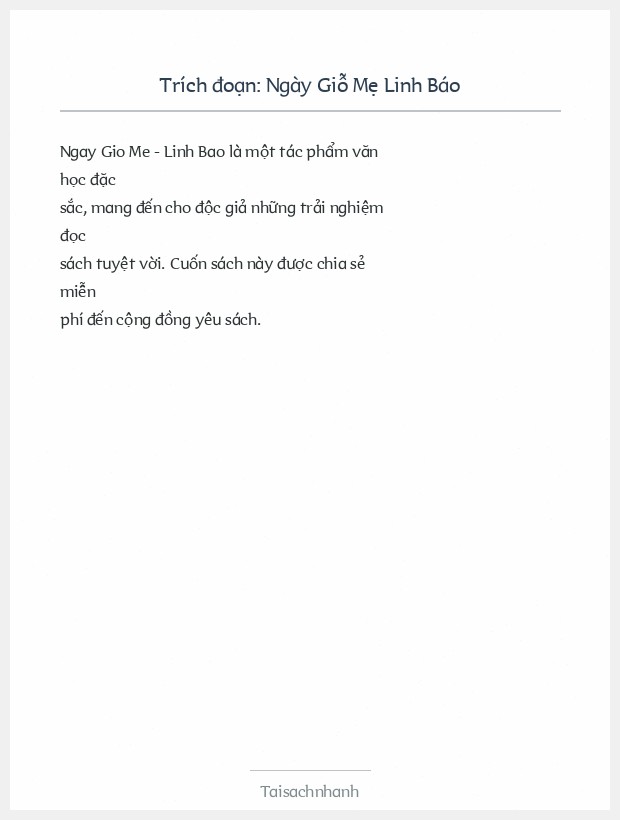 Trích đoạn Ngày Giỗ Mẹ Linh Báo