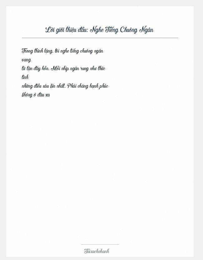 Trích đoạn Nghe Tiếng Chuông Ngân