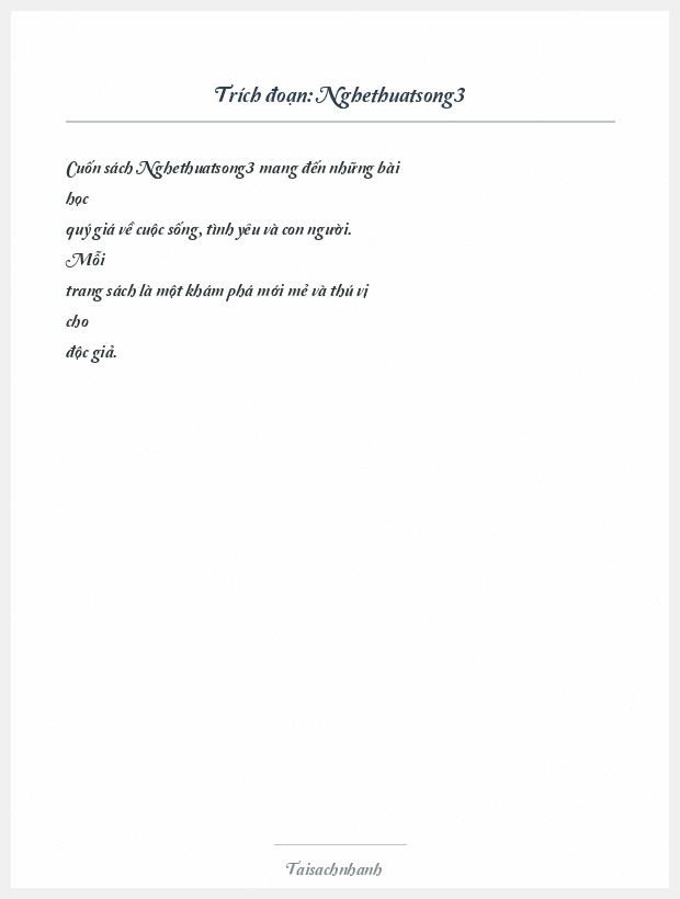 Trích đoạn Nghethuatsong3