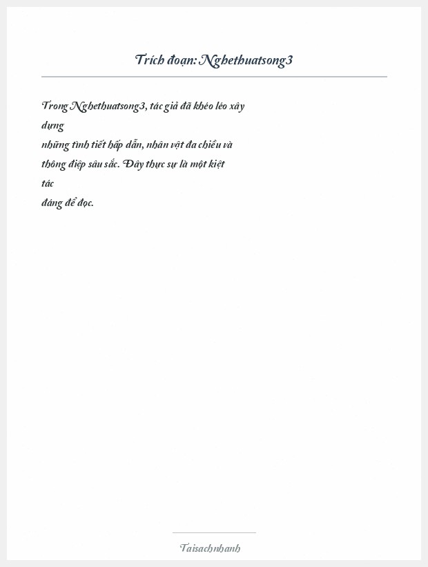 Trích đoạn Nghethuatsong3