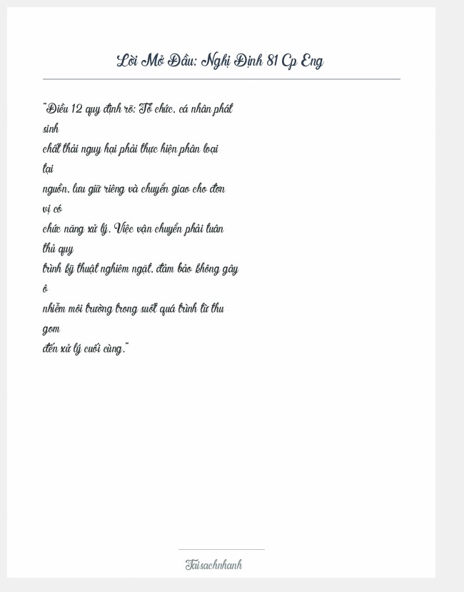 Trích đoạn Nghị Định 81 Cp Eng