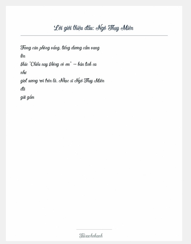 Trích đoạn Ngô Thụy Miên