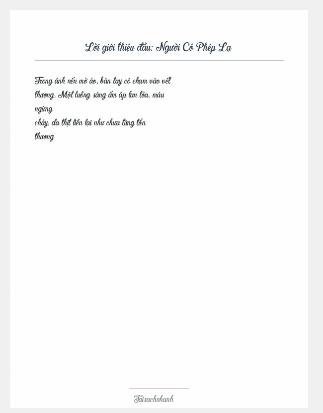 Trích đoạn Người Có Phép Lạ