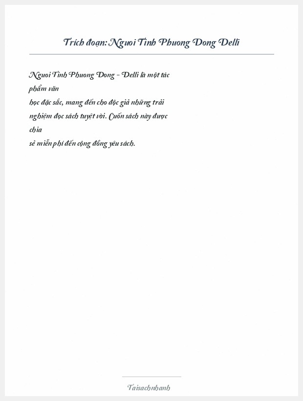Trích đoạn Nguoi Tinh Phuong Dong Delli