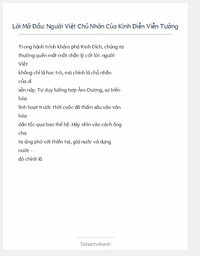 Trích đoạn Người Việt Chủ Nhân Của Kinh Diễn Viễn Tưởng