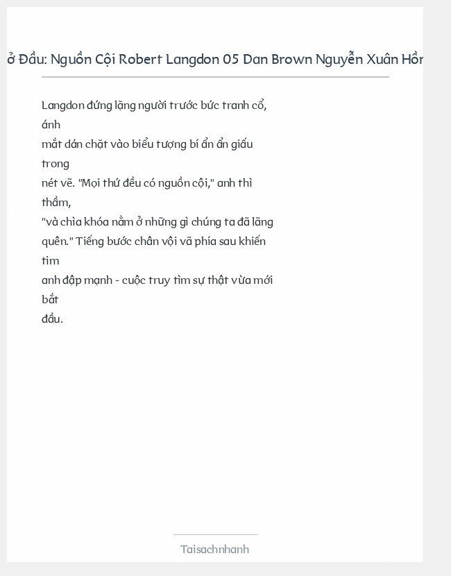 Trích đoạn Nguồn Cội Robert Langdon 05 Dan Brown Nguyễn Xuân Hồng (1)