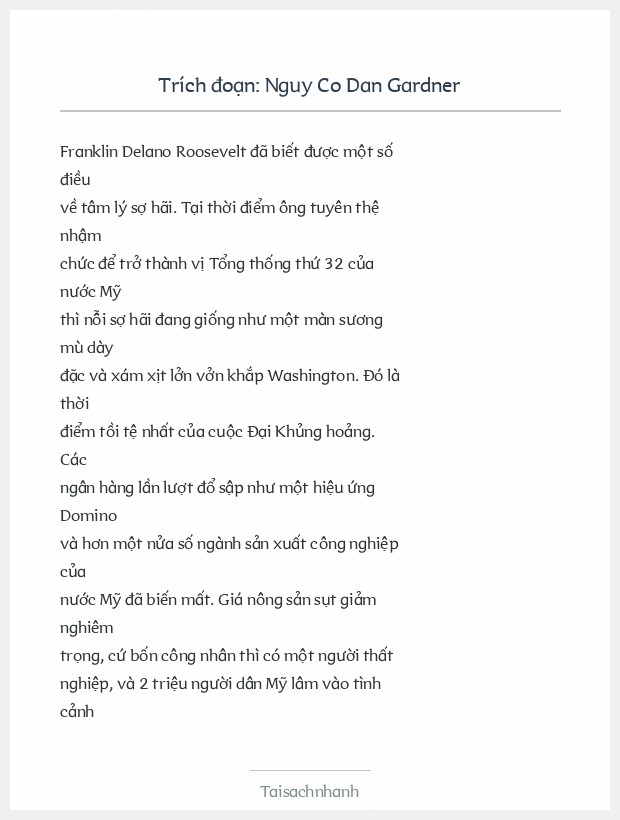 Trích đoạn Nguy Co Dan Gardner