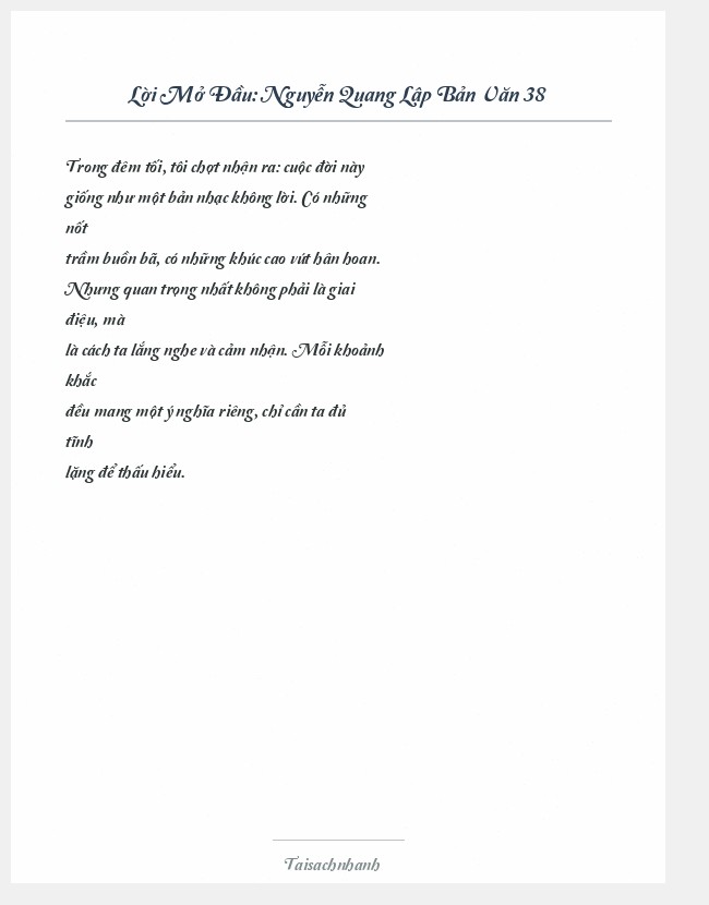 Trích đoạn Nguyễn Quang Lập Bản Văn 38