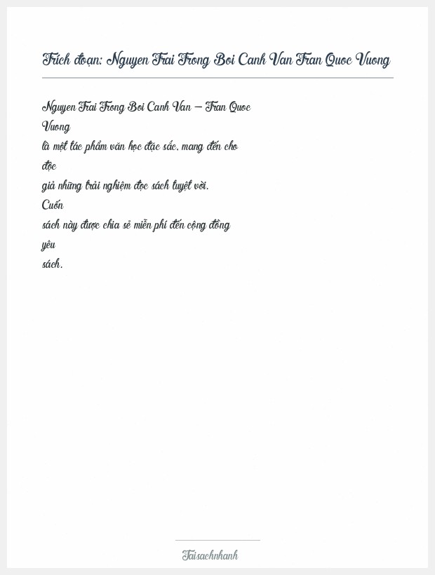 Trích đoạn Nguyen Trai Trong Boi Canh Van Tran Quoc Vuong