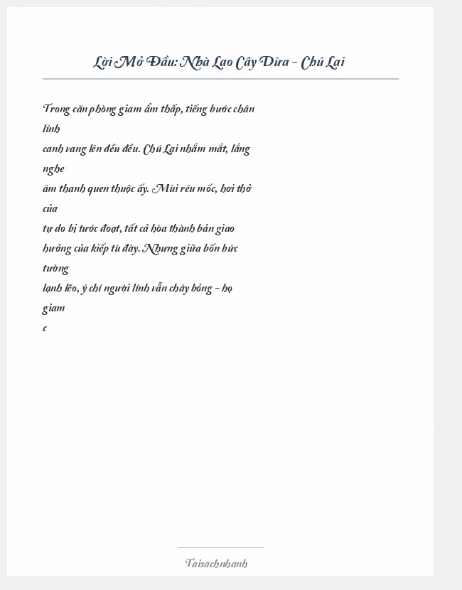 Trích đoạn Nhà Lao Cây Dừa - Chú Lai