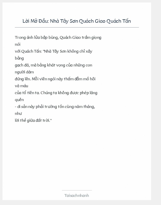 Trích đoạn Nhà Tây Sơn Quách Giao Quách Tấn