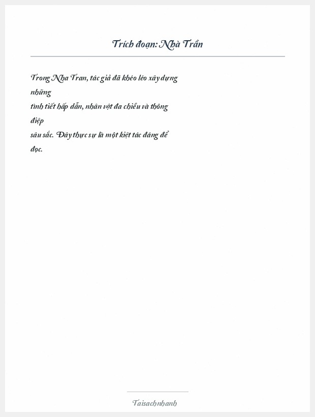 Trích đoạn Nhà Trần