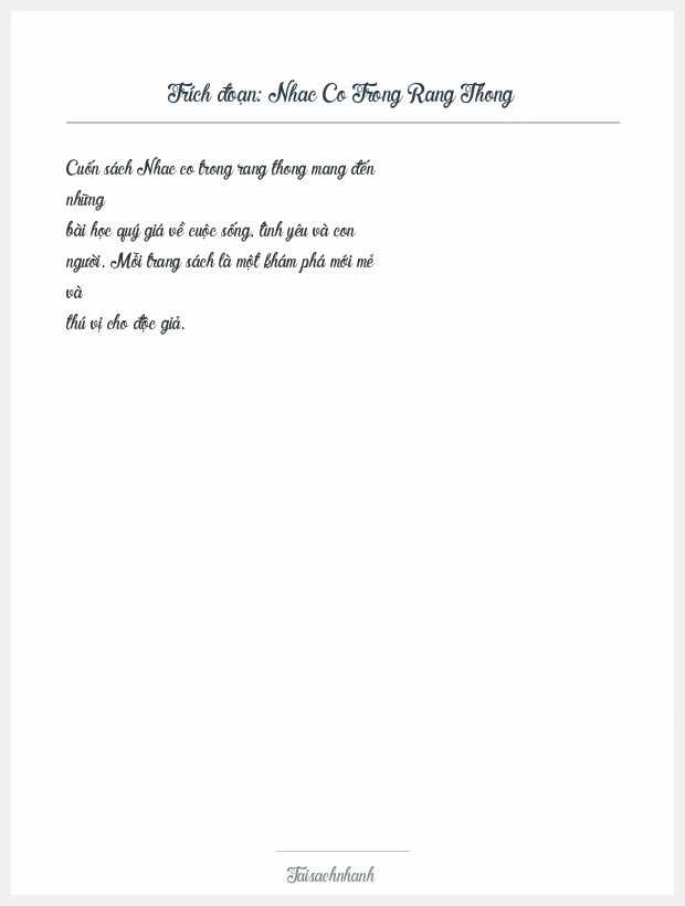 Trích đoạn Nhac Co Trong Rang Thong