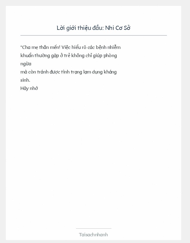 Trích đoạn Nhi Cơ Sở