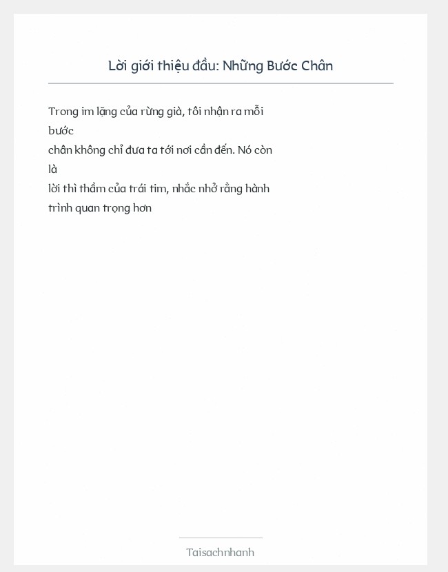 Trích đoạn Những Bước Chân