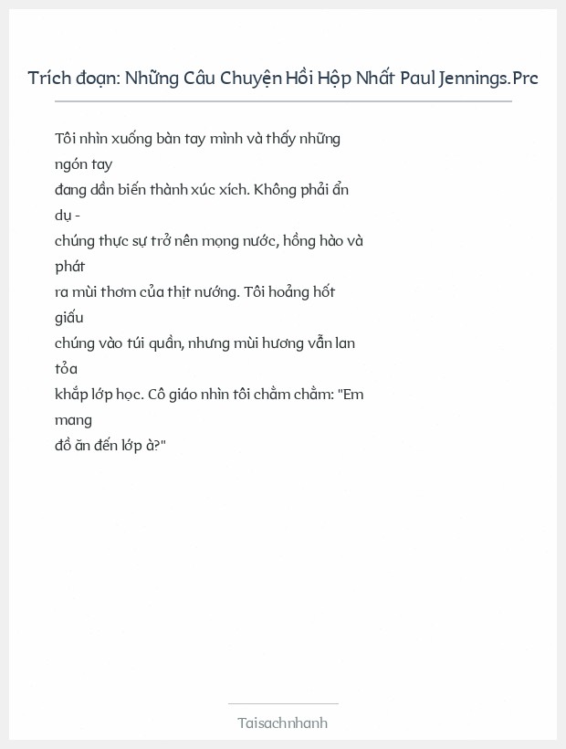 Trích đoạn Những Câu Chuyện Hồi Hộp Nhất Paul Jennings.Prc