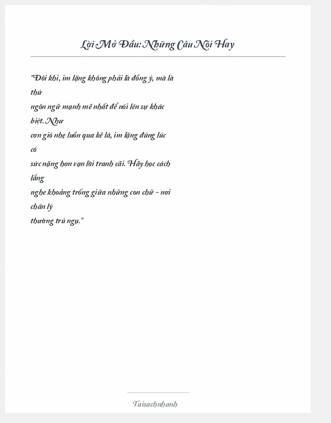 Trích đoạn Những Câu Nói Hay