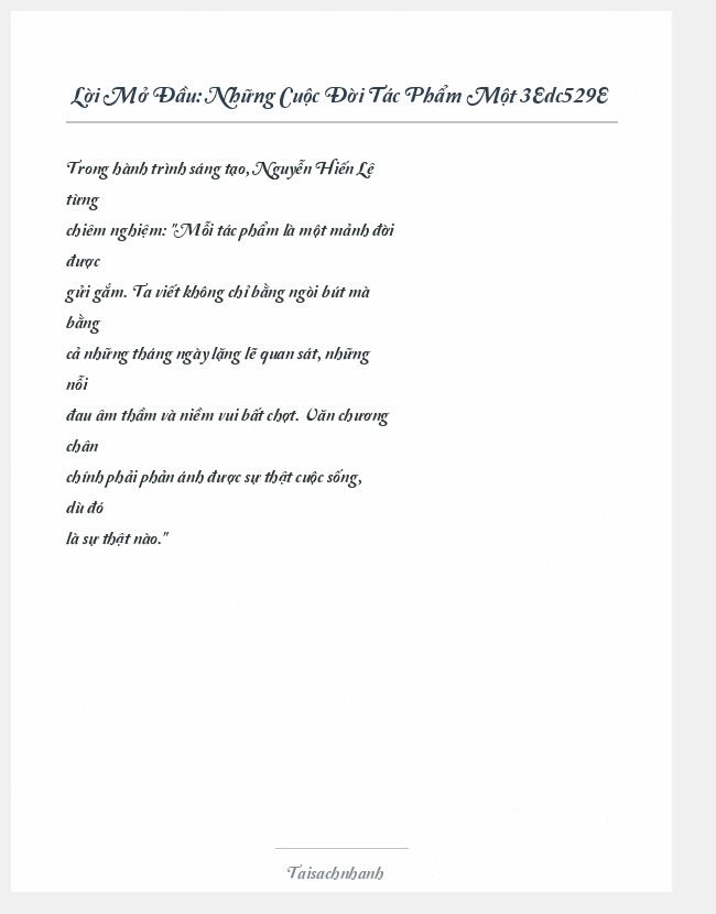 Trích đoạn Những Cuộc Đời Tác Phẩm Một 3Edc529E