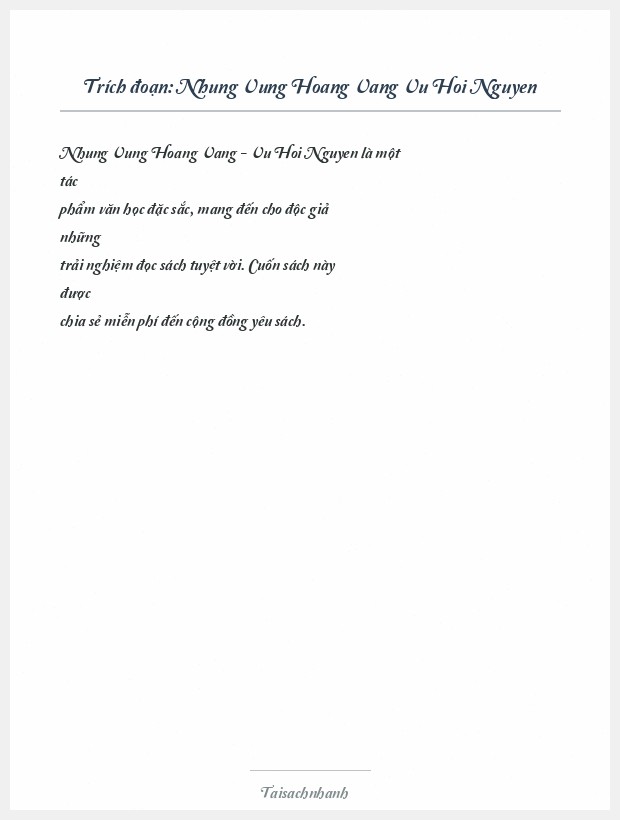 Trích đoạn Nhung Vung Hoang Vang Vu Hoi Nguyen