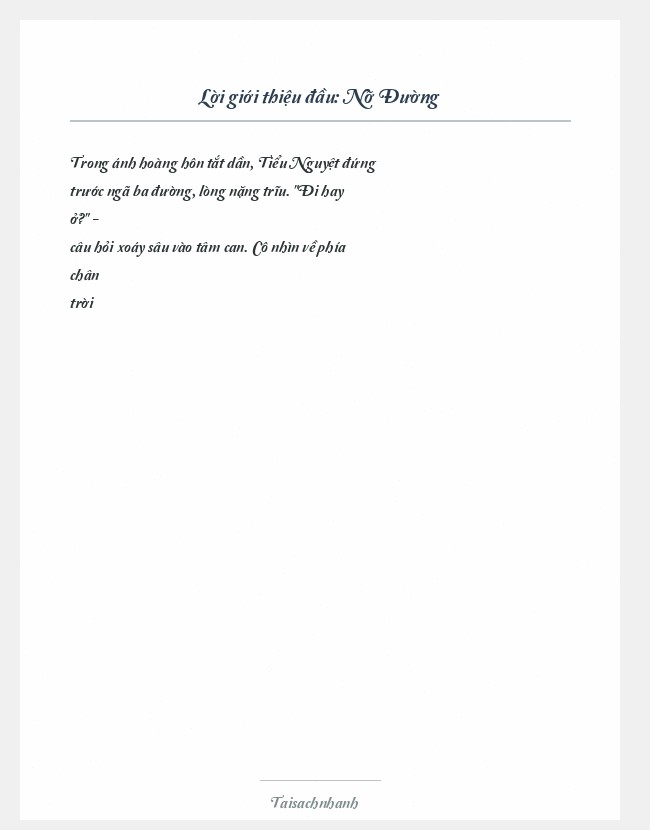 Trích đoạn Nỡ Đường