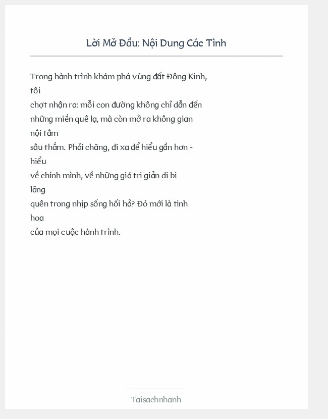 Trích đoạn Nội Dung Các Tình