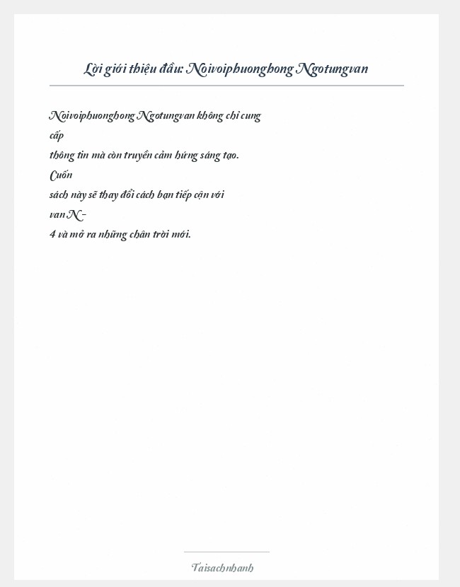 Trích đoạn Noivoiphuonghong Ngotungvan